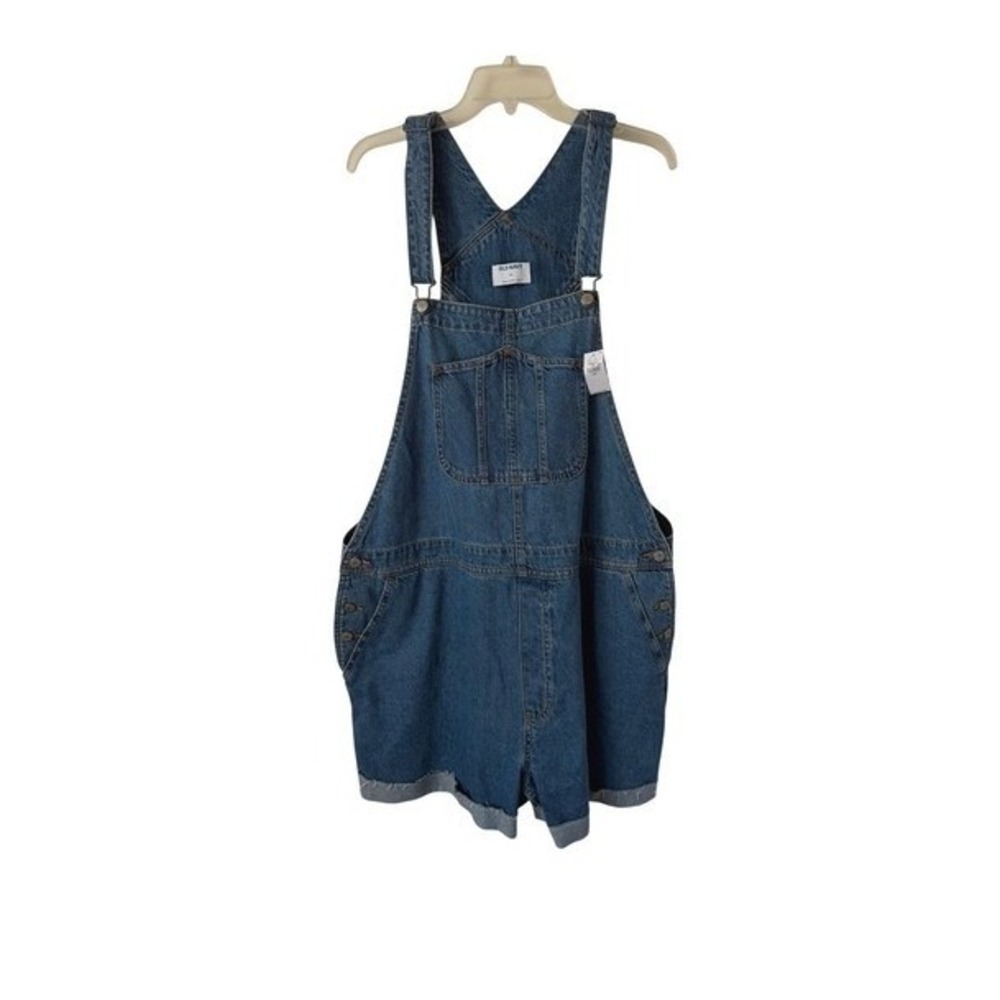 Old Navy Denim Blue Short Overalls Romper NWT